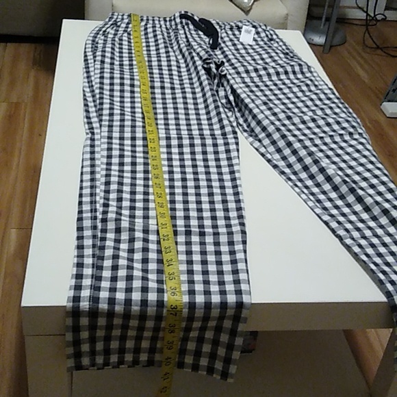 New black/white gingham pajama pants - Picture 3 of 7